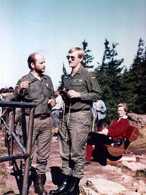 Besuch grenznaher Einsatz FmKp 4 am Großen Arber | September 1983